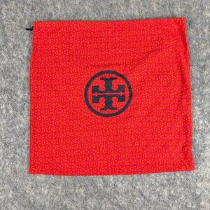 Tory Burch Dust Bag Hot Pink Orange 21x20 Flannel Logo Geometric